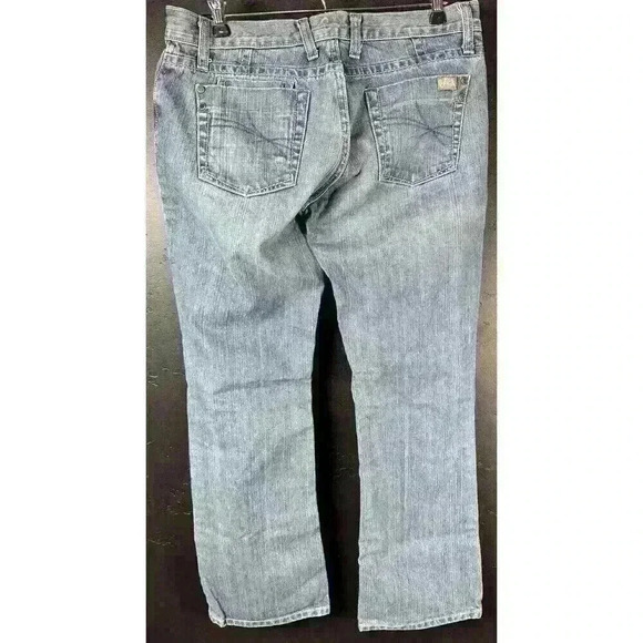 Cruel Girl Relaxed Bootcut Denim Jeans Pocket Blue CB64754071 Women 7 Short - Picture 7 of 7